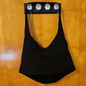Victoria's Secret PINK Black Halter Sports Bra